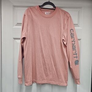 Carhartt Long Sleeve Tee in Peach